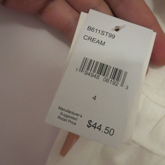 BCBG Toddler Blouse Pink White and Gold - Picture 2 of 5